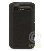 כיסוי עור צמד Melkco שחור עבור S ייאמן HTC