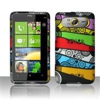 HTC HD7 9292 HTC HD7 קשיחים קייס קשת פסים