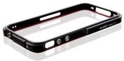 iPhone טייגר עיצוב להב מתכת האלומיניום 4 (השחור)