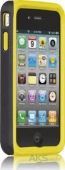 Case-Mate Tough - שחור / צהוב לאייפון 4